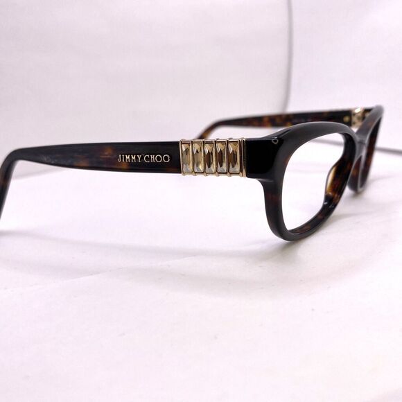 Jimmy Choo Eyeglasses Frame JC76 TVD 53 [] 16 135 MM Authentic Tortoise Designer - Picture 6 of 11